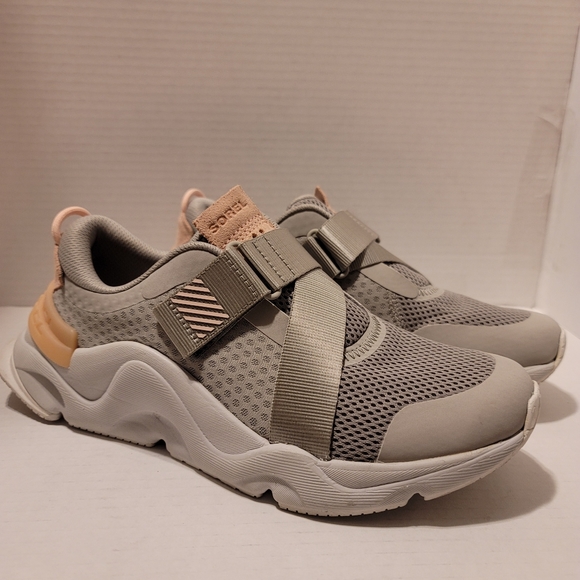 Sorel Shoes Sorel Rnedg Strap Sneaker 85 Color Dove Suede